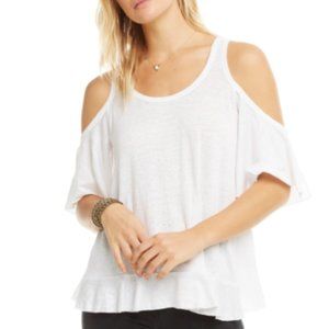 Black & White Tie Dye Open Shoulder Shirt